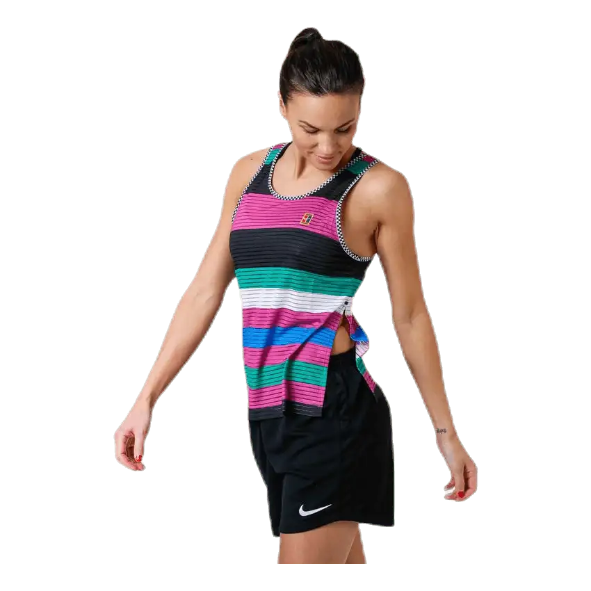 Court Printed Dry Tank Pink/Blue