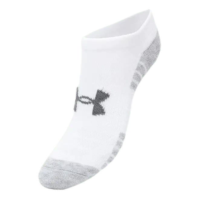 3-Pack Heatgear No Show Jr White