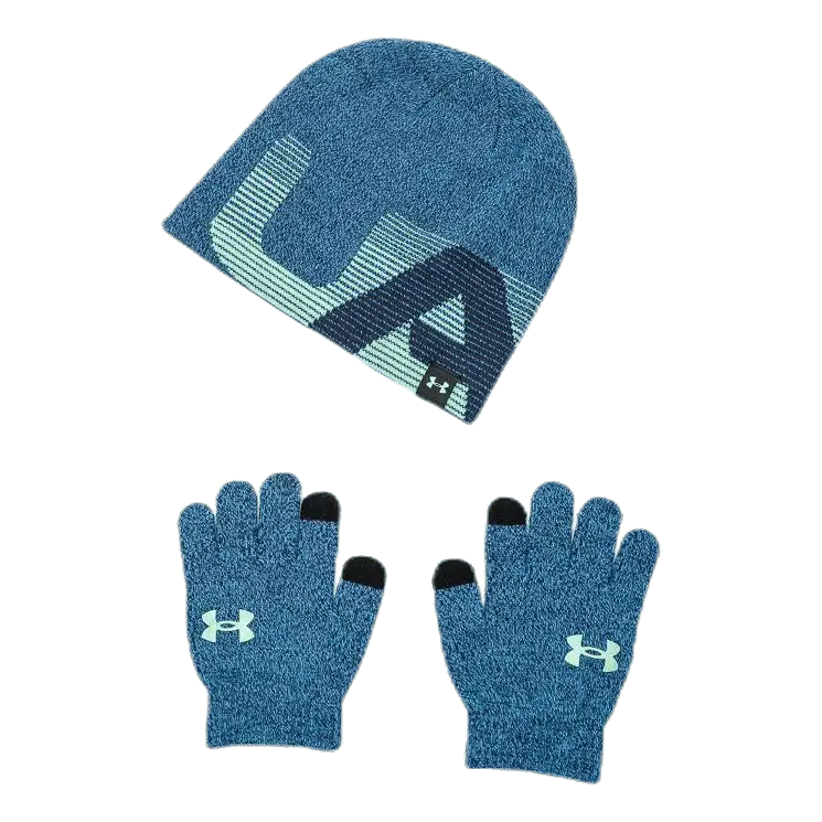 Beanie/Glove Combo Junior Blue