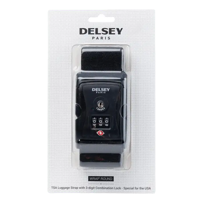 Bagagerem med 3-siffrigt TSA kombinationslås Black