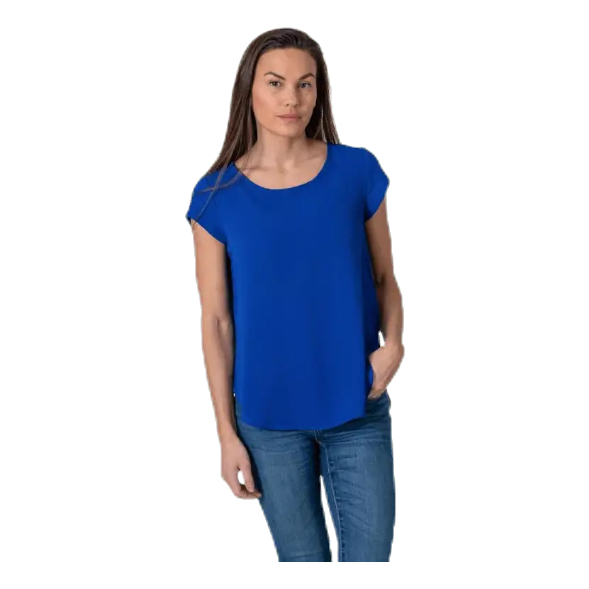 Vic S/S Solid Top Patterned