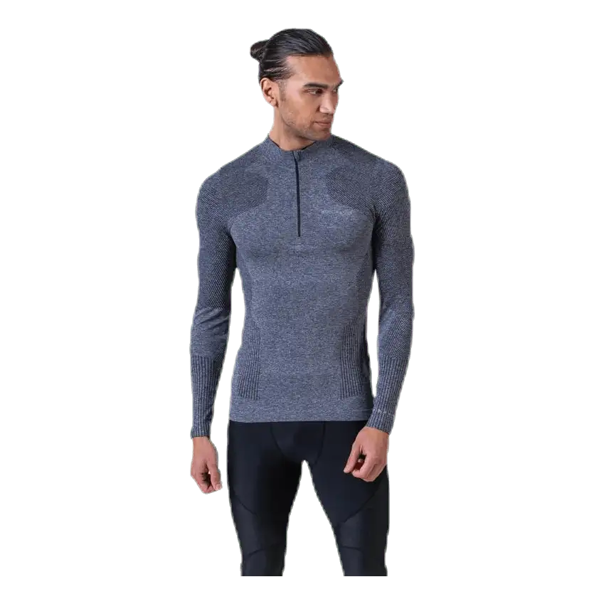 Kanen Seamless Melange Midlayer Black