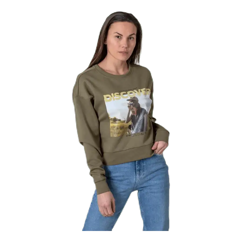 Ziggy L/S O-Neck Box Swt Green