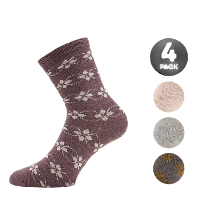 Wak Wool 4 Pack Sock Grey