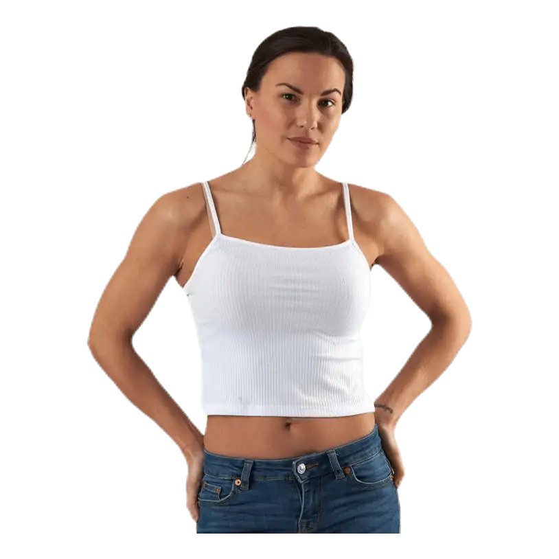 Larra Cropped Singlet Jrs White