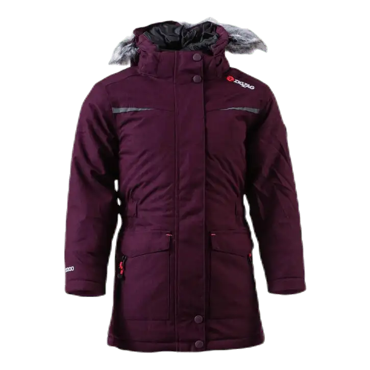 Gitte Girl Melange Parka W-PRO 10000 Purple