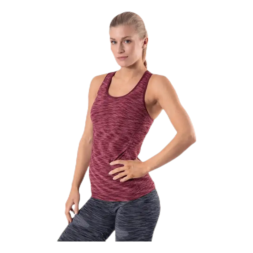 Acir Seamless Melange Top Red