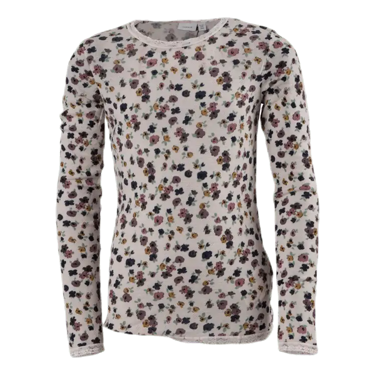 Wang Wool Needle Ls Top Orange