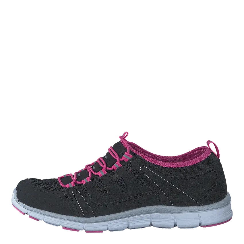 435-2311 Comfort Sock Black/Fuchsia