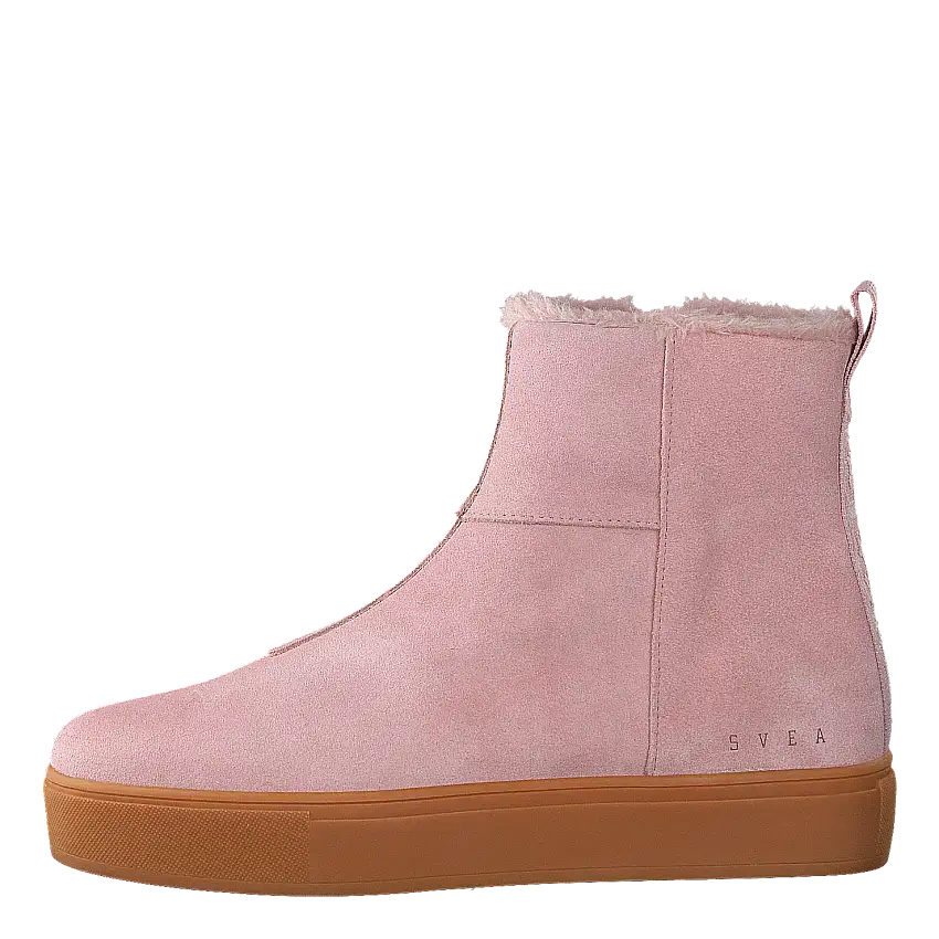 Suede Pile Boot Soft Pink