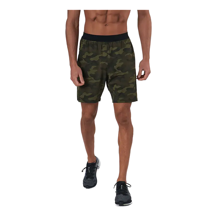 M Printed Elastic Shorts Action Green