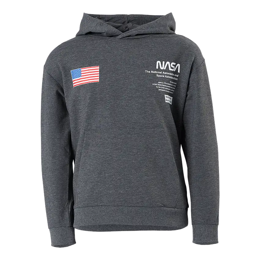 Nkmnasa Allen Ls Sweat Bru Nas Dark Grey Melange