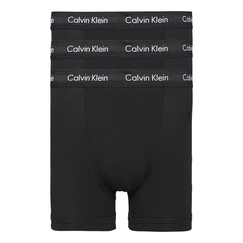 Cotton Stretch Trunk 3Pk Black