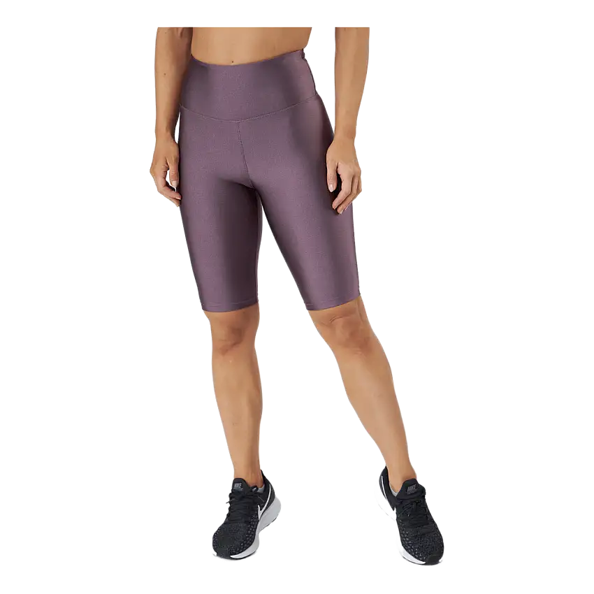 Shiny Biker Tights Black Plum