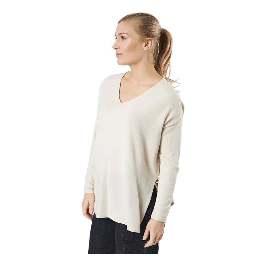 Onlamalia L/s V-neck Pullover Pumice Stone