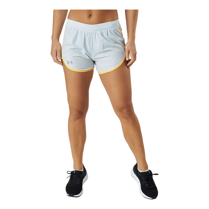 Ua Fly By Elite 3'' Short Ghost Gray Light Heather