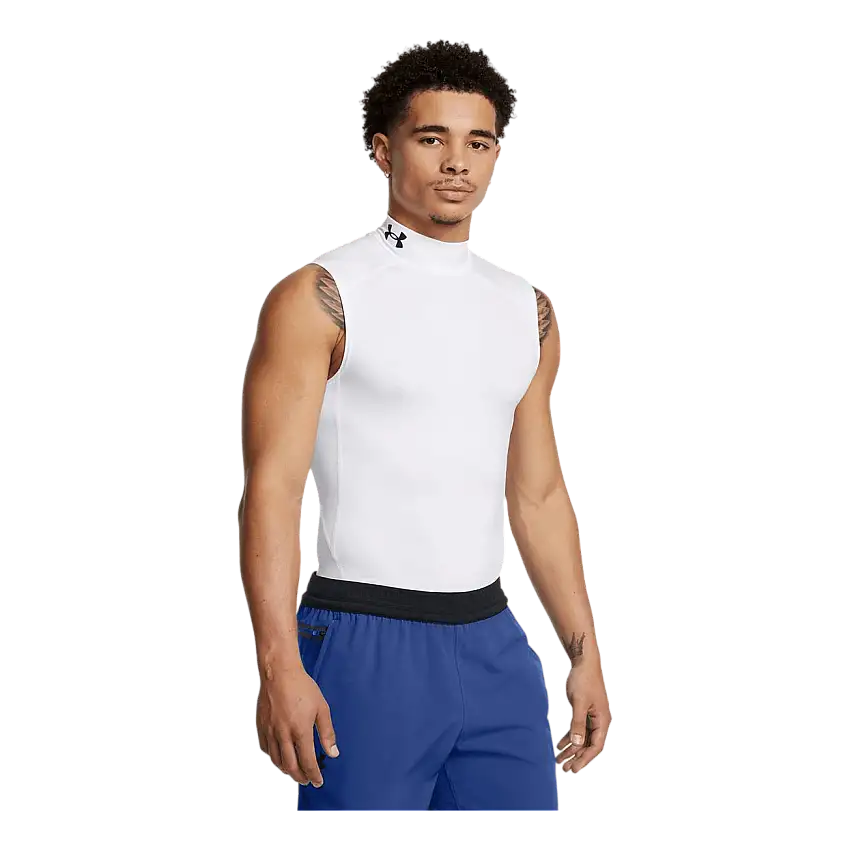 Ua Hg Armour Comp Mock Sl White