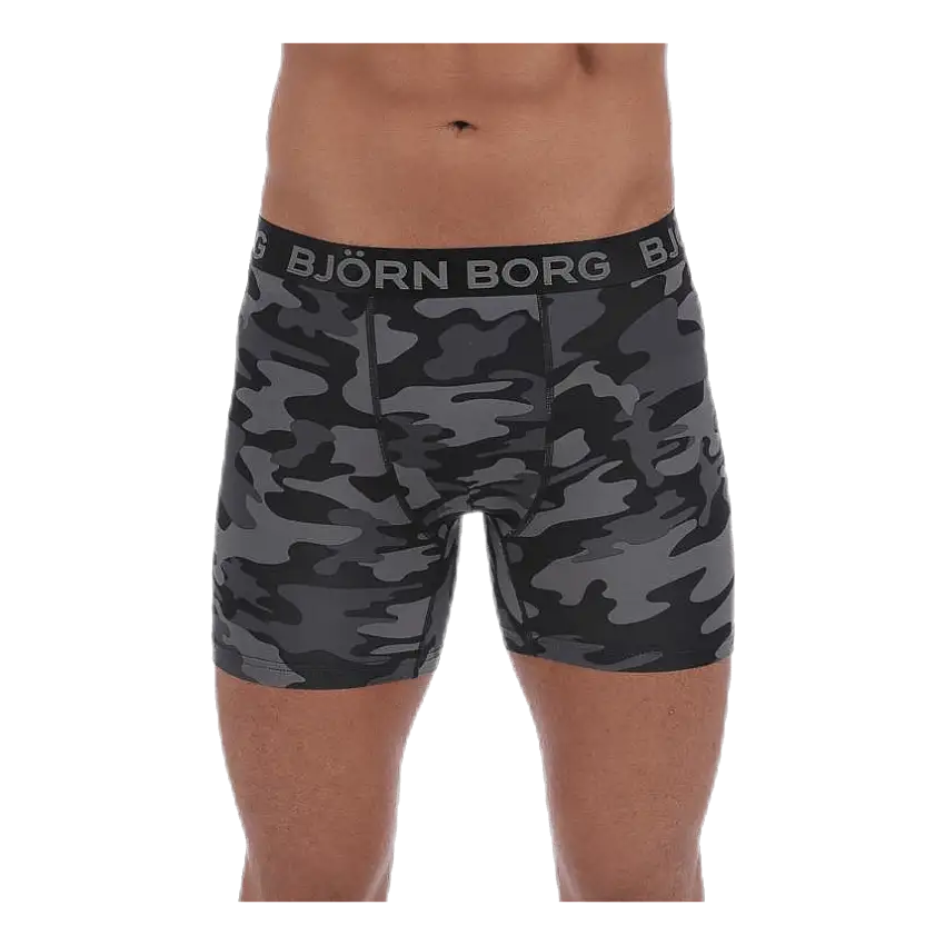 Tonal Camo Shorts Black