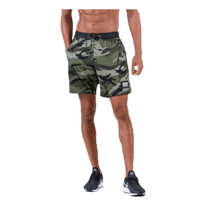 Attis Woven Shorts 7" Patterned/Green