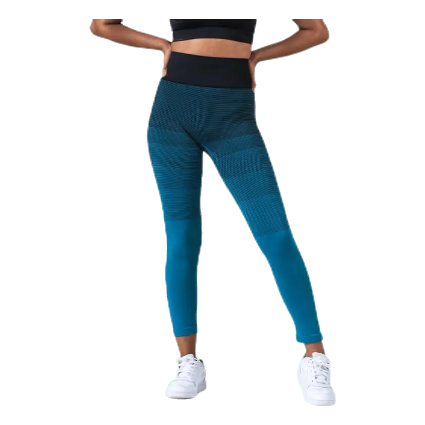 Gradient Seamless Tights Blue