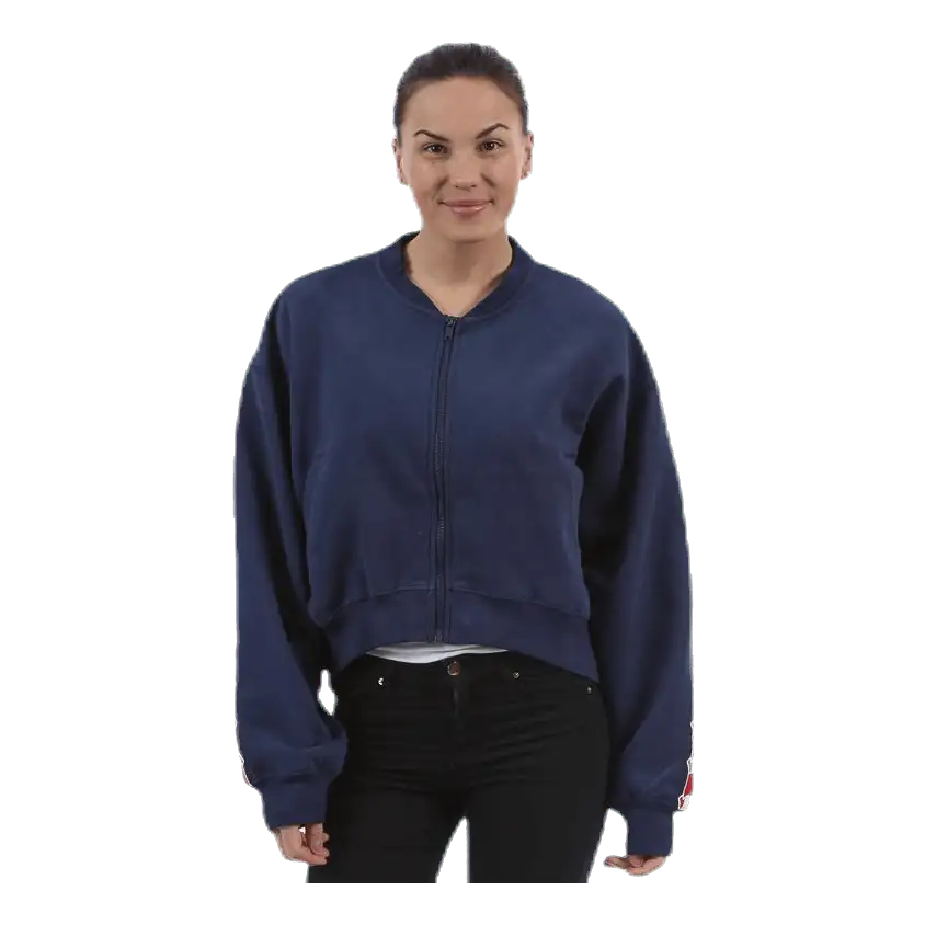 Violet Zip Sweat Blue