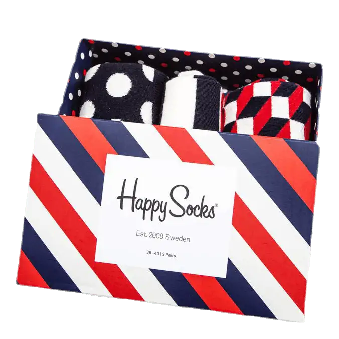 Classic Stripe 3-pack Gift Box Patterned