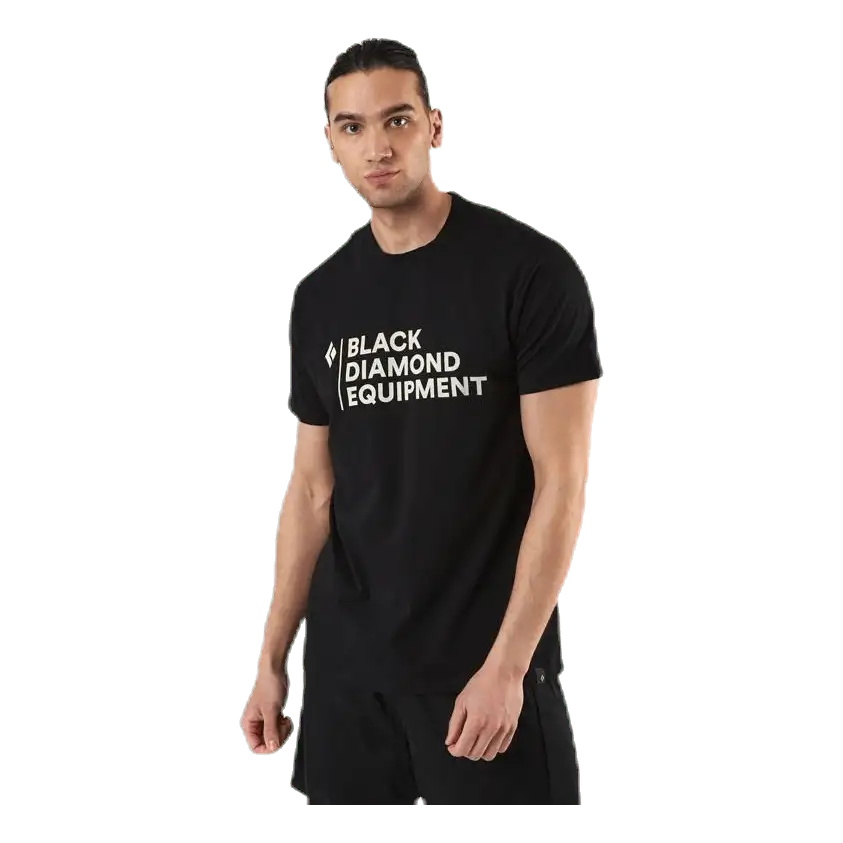 Stacked Logo Tee Black