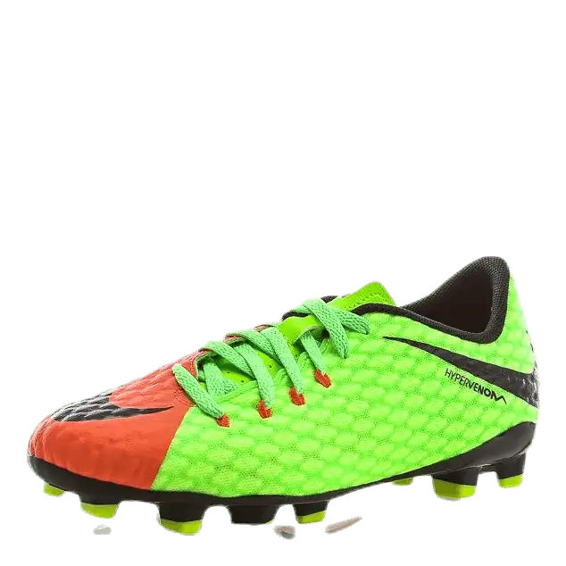 Hypervenom Phelon III FG Black/Green/Red