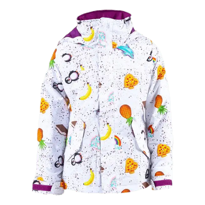 Girls Elodie Jacket Patterned/White