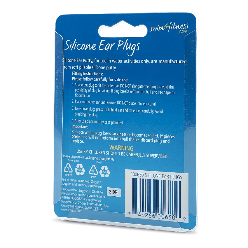 Silicone Ear Plugs (4 pcs) White