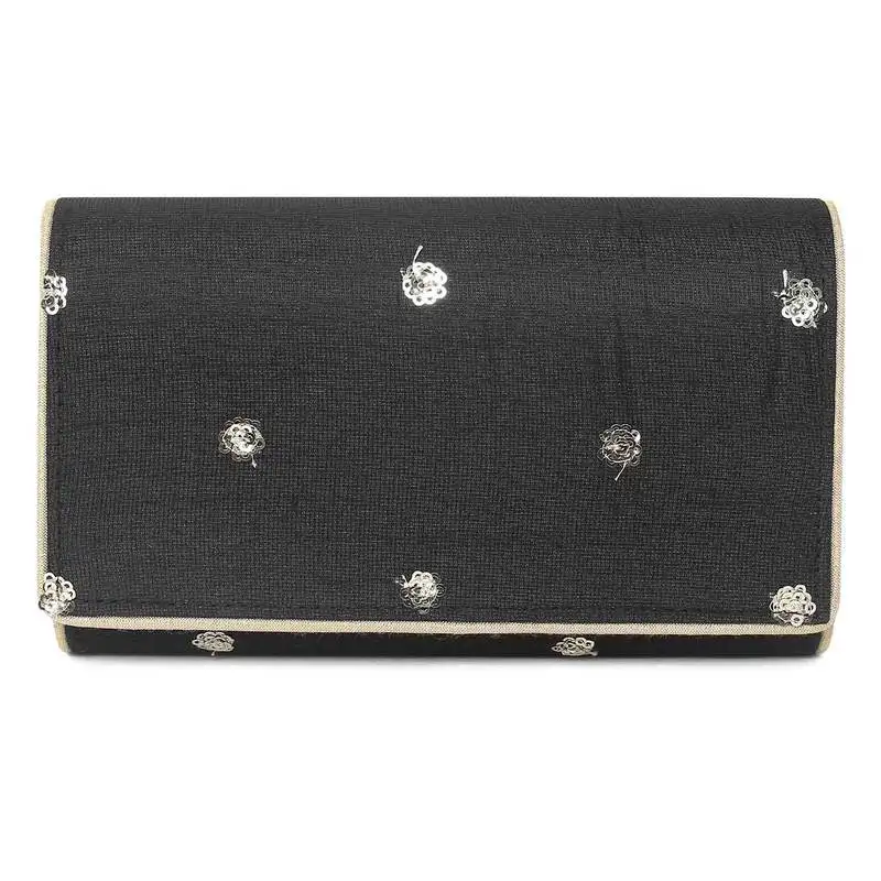 Black basic envelope clutch