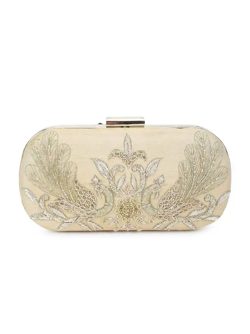 Magnificent peacock clutch