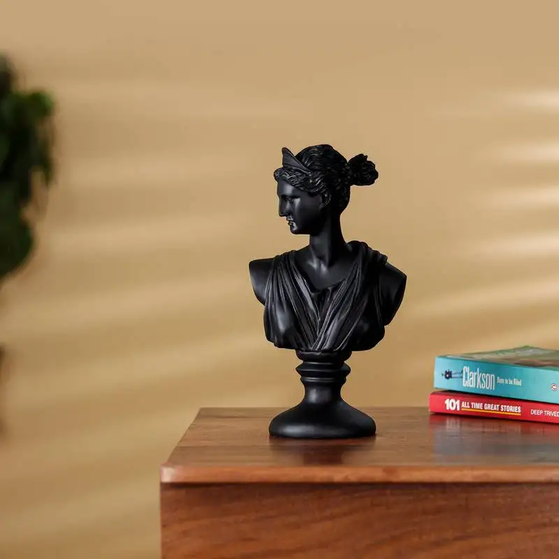 Black aphrodite bust artifact