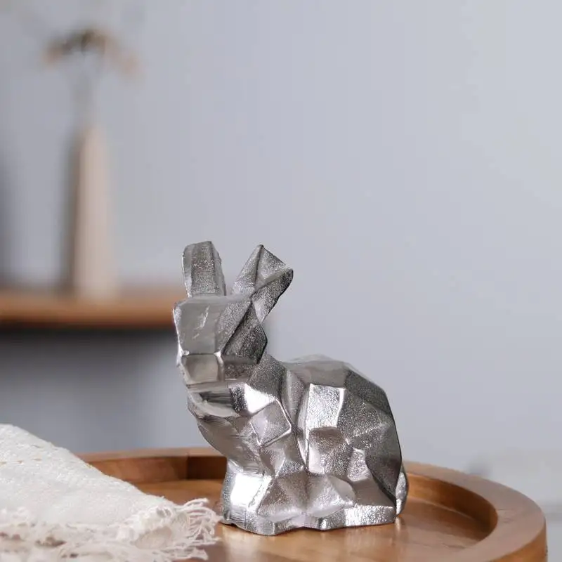 Modern abstract bunny figurine