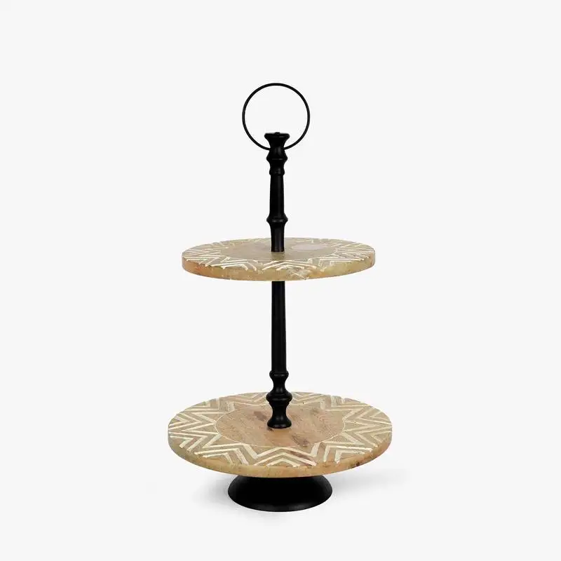 2-tier sylvan gatsby serving tray