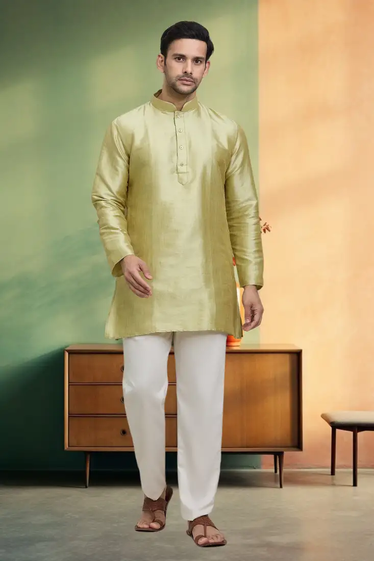 Red plain satin kids frocks