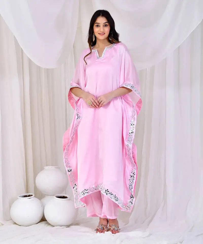 Baby pink kaftan set