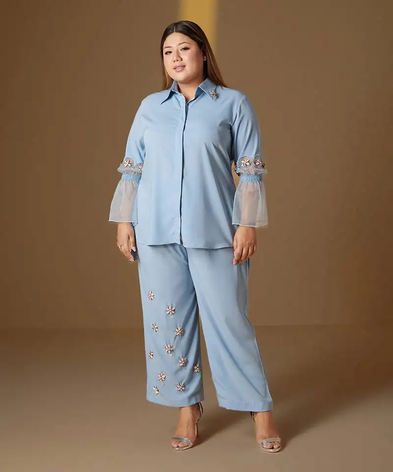 Ambar sky blue co-ord set