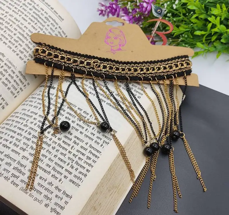 Black clakar necklace set