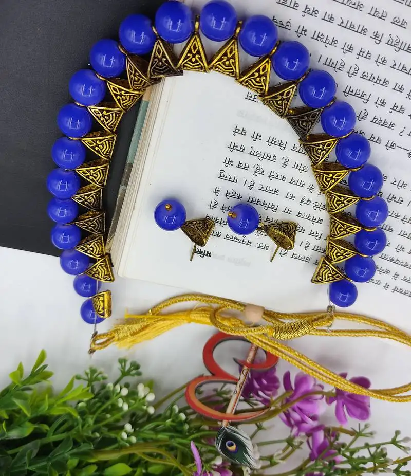Blue loop necklacer set