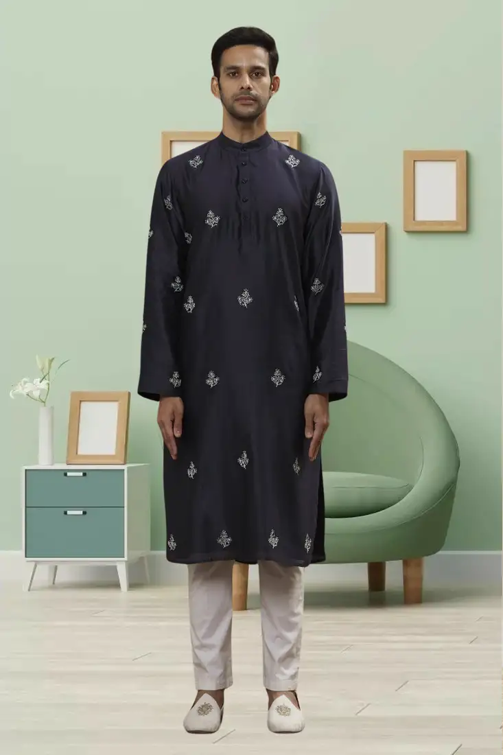 Grey plain cotton poly nehru jacket