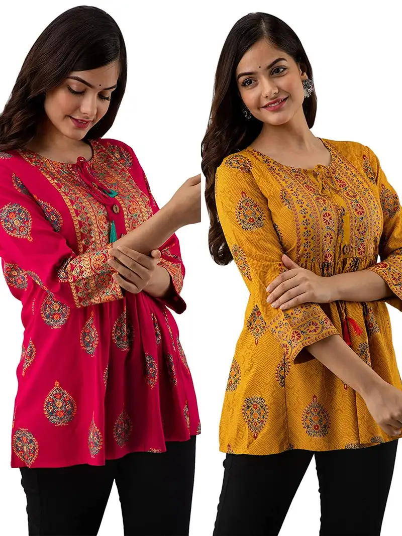 Indibelle beige woven cotton kurtas-and-kurtis