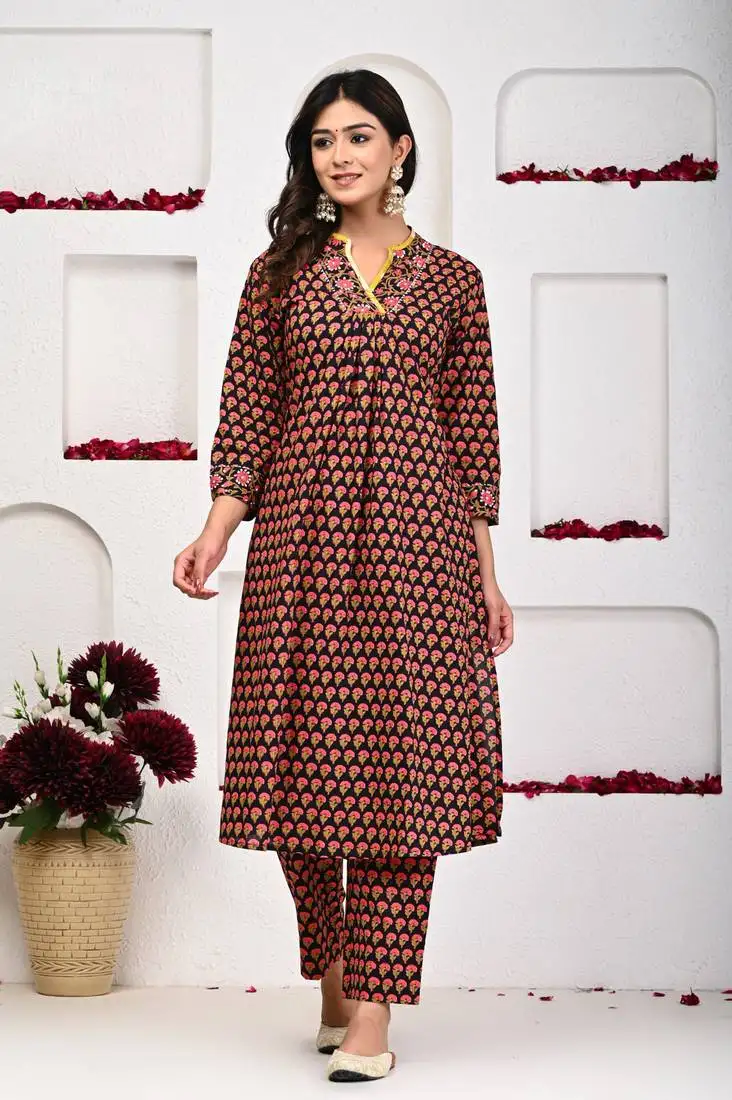 Beauty of brown kurta set for women