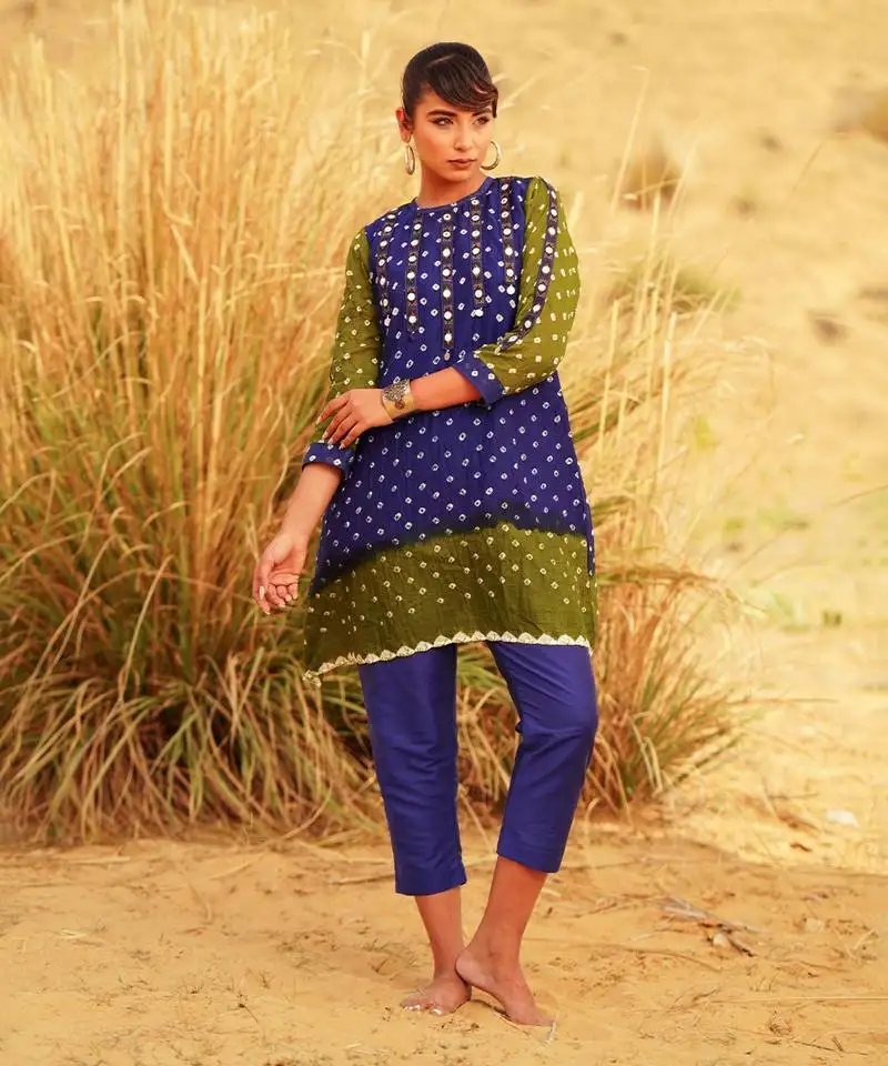 Blue printed co-ord set