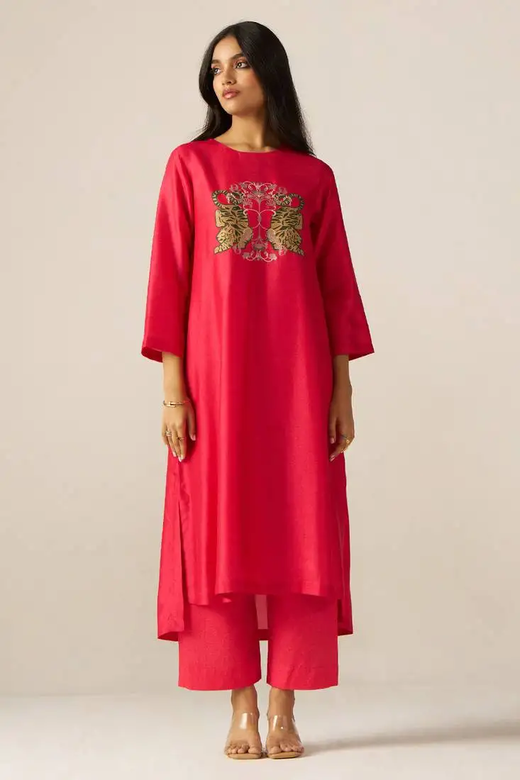 Azalea pink sherni print co-ord set