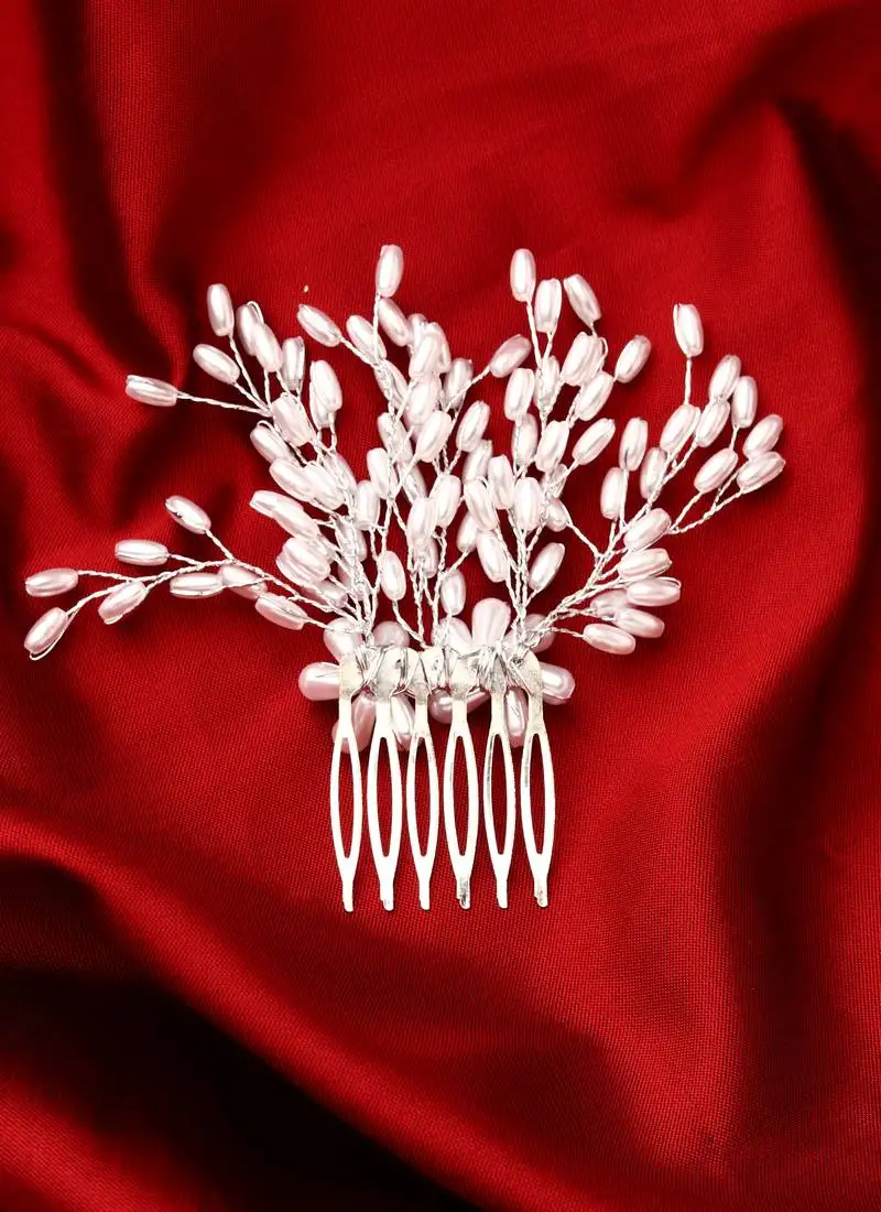 Women beaded embellished hair accessory