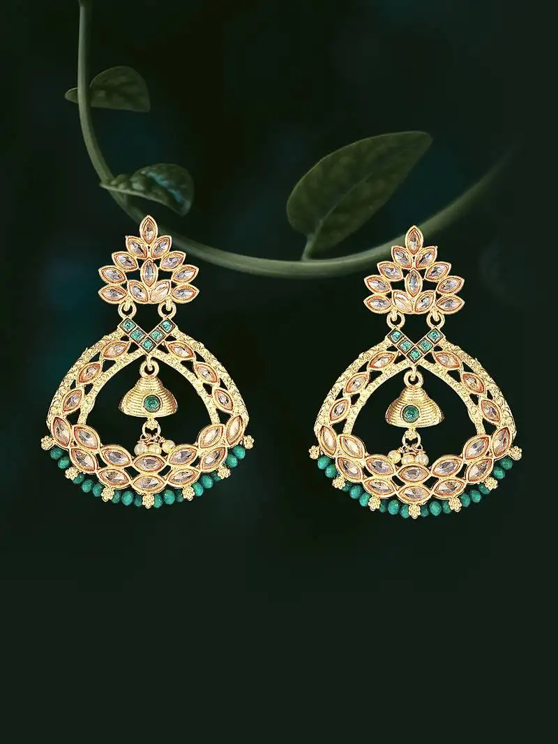 24ct gold-toned handcrafted earing