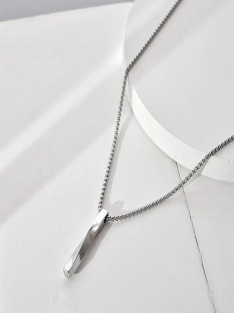Silver plated unisex pendant chain