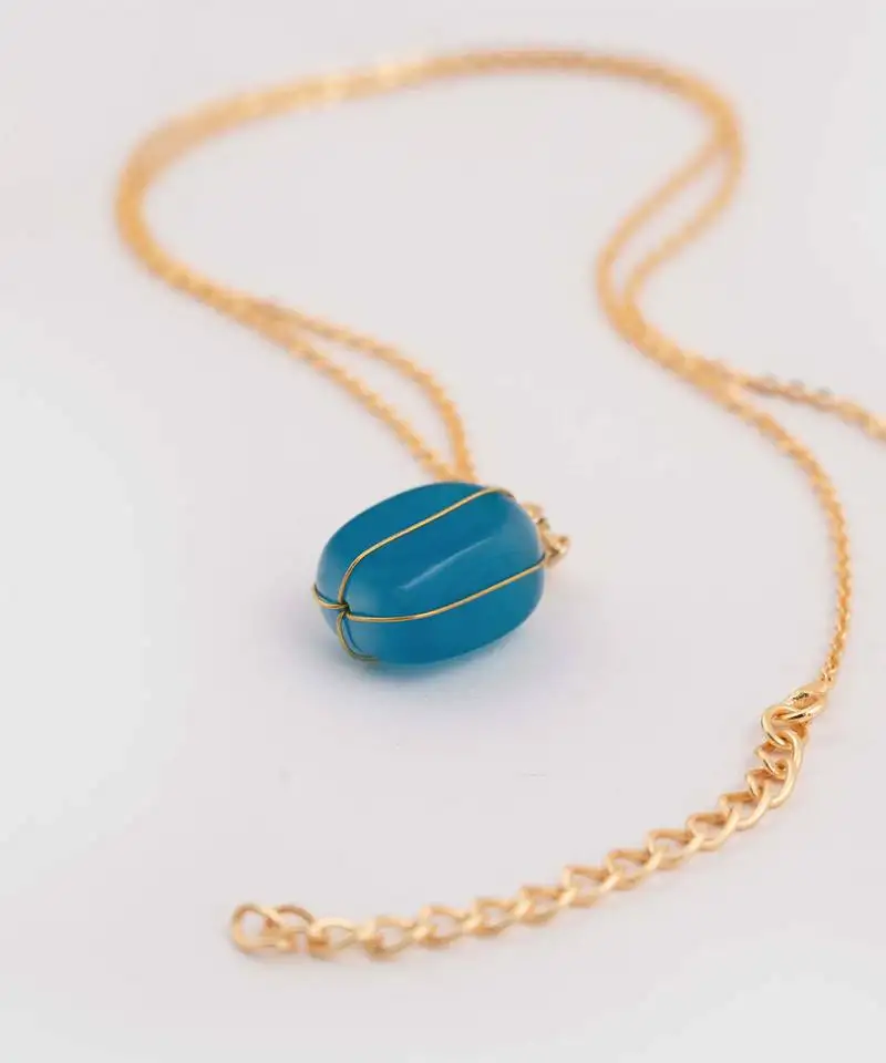 Blue serenade sparkle necklace