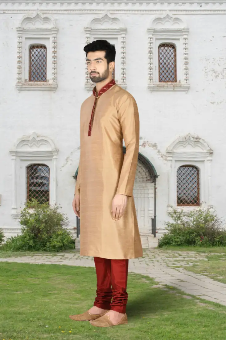 Off white embroidered georgette islamic kaftans with hijab